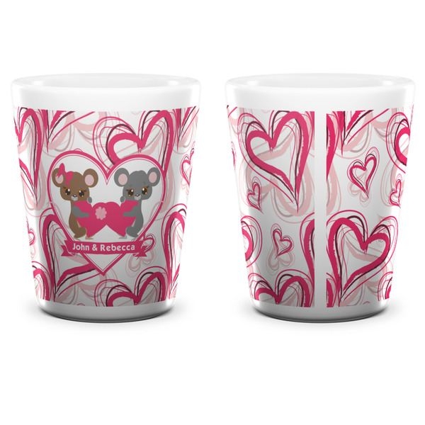 Valentine's Day Shot Glass - White - APPROVAL