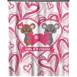 Valentine's Day Extra Long Shower Curtain - 70"x84" (Personalized)