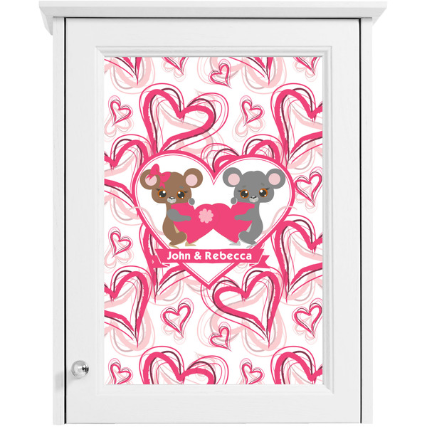 Valentine's Day Single White Cabinet Decal