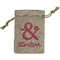 Valentine's Day Small Burlap Gift Bag - Front