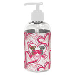 Valentine's Day Plastic Soap / Lotion Dispenser (8 oz - Small - White) (Personalized)