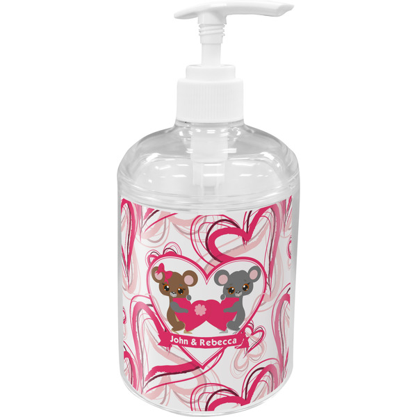 Custom Valentine's Day Acrylic Soap & Lotion Bottle (Personalized)