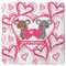 Valentine's Day Square Rubber Backed Coaster (Personalized)