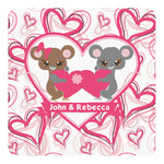 Valentine's Day Square Decal - Small (Personalized)