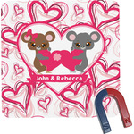 Valentine's Day Square Fridge Magnet (Personalized)