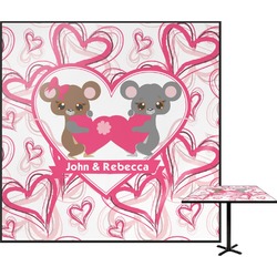 Valentine's Day Square Table Top - 24" (Personalized)