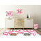 Valentine's Day Square Wall Decal Wooden Desk