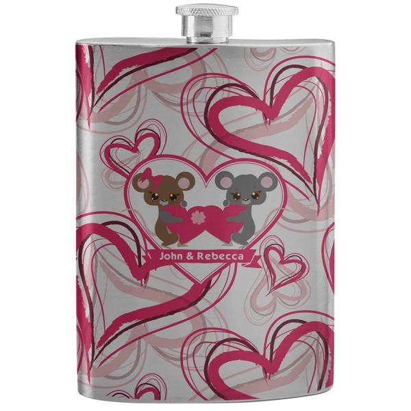 Custom Valentine's Day Stainless Steel Flask (Personalized)