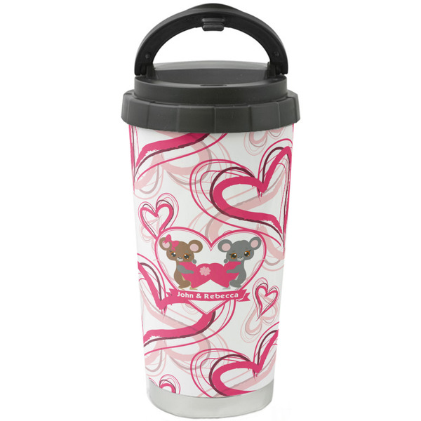Custom Valentine's Day Stainless Steel Coffee Tumbler (Personalized)