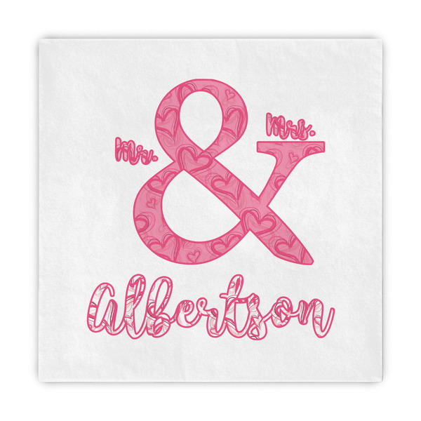 Custom Valentine's Day Decorative Paper Napkins (Personalized)