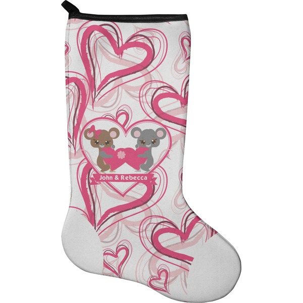 Custom Valentine's Day Holiday Stocking - Single-Sided - Neoprene (Personalized)