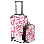 Valentine's Day Kids 2-Piece Luggage Set - Suitcase & Backpack (Personalized)