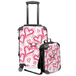 Valentine's Day Kids 2-Piece Luggage Set - Suitcase & Backpack (Personalized)