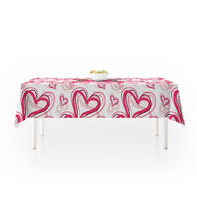 Amazon.com: mainstream valentines day vinyl tablecloth decorated hearts Valentine's Day Tablecloth (Personalized) - YouCustomizeIt