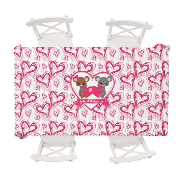 Custom Valentine's Day Tablecloth - 58"x102" (Personalized)
