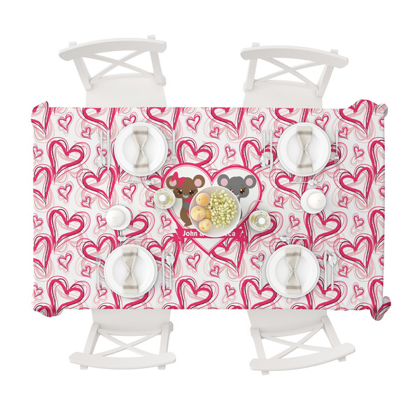 Valentine's Day Tablecloths (58"x102") - TOP VIEW