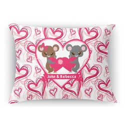 Valentine's Day Rectangular Throw Pillow Case (Personalized)