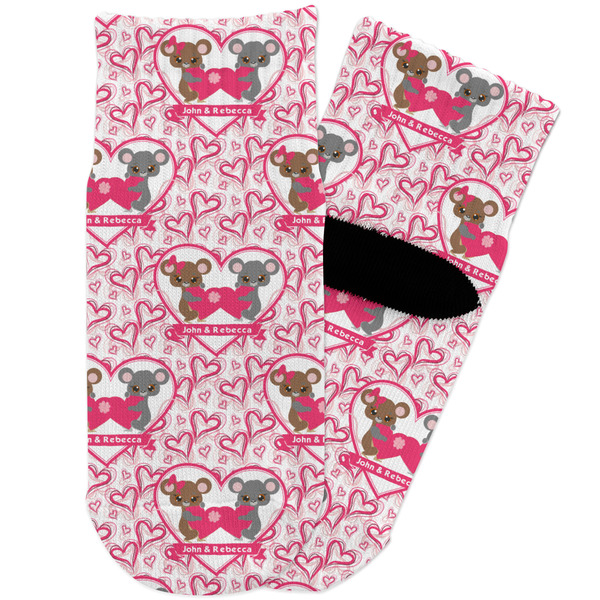 Custom Valentine's Day Toddler Ankle Socks (Personalized)