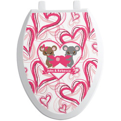 Valentine's Day Toilet Seat Decal - Elongated (Personalized)