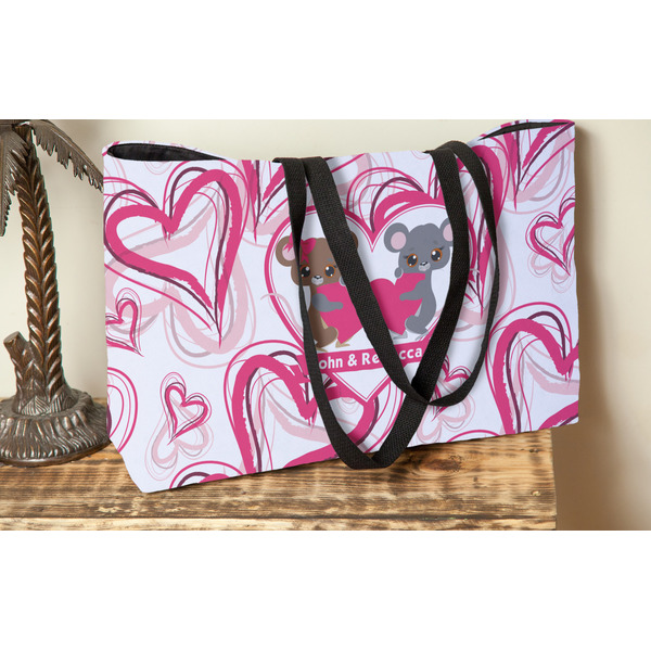 Valentine's Day Tote w/Black Handles - Lifestyle View