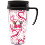 Valentine's Day Acrylic Travel Mug with Handle (Personalized)