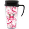 Valentine's Day Travel Mug with Black Handle - Front