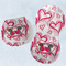 Valentine's Day Two Peanut Shaped Burps - Open and Folded