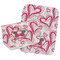 Valentine's Day Two Rectangle Burp Cloths - Open & Folded