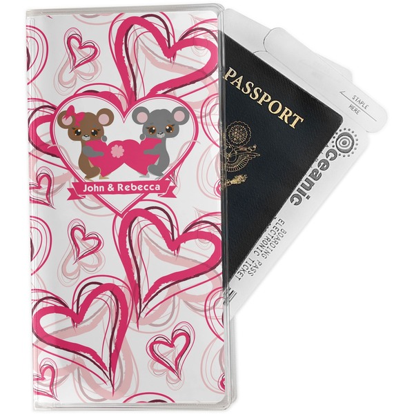 Custom Valentine's Day Travel Document Holder