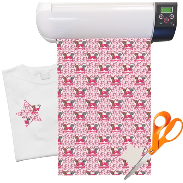 Custom Valentine's Day Heat Transfer Vinyl Sheet (12"x18")