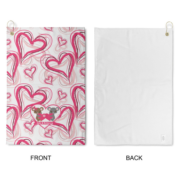 Valentine's Day Waffle Weave Golf Towel - Approval