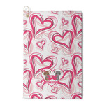 Valentine's Day Waffle Weave Golf Towel (Personalized)