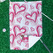 Valentine's Day Waffle Weave Golf Towel - In Context