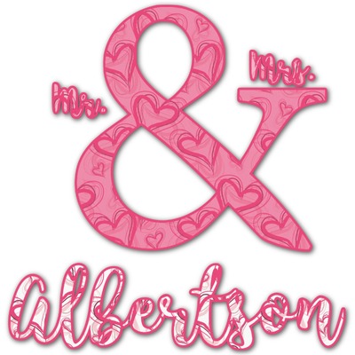 Valentine's Day Graphic Decal - Medium (Personalized)