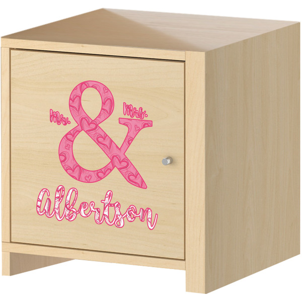 Valentine's Day Wall Graphic on Wooden Cabinet