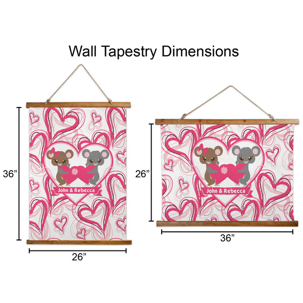 Valentine's Day Wall Hanging Tapestries - Parent/Sizing