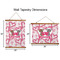 Valentine's Day Wall Hanging Tapestries - Parent/Sizing