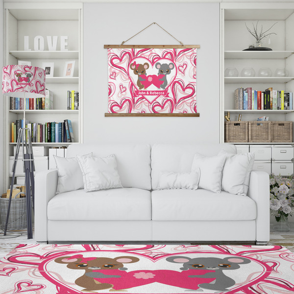 Valentine's Day Wall Hanging Tapestry - IN CONTEXT