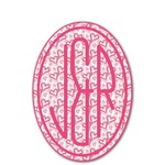 Valentine's Day Monogram Decal - Large (Personalized)