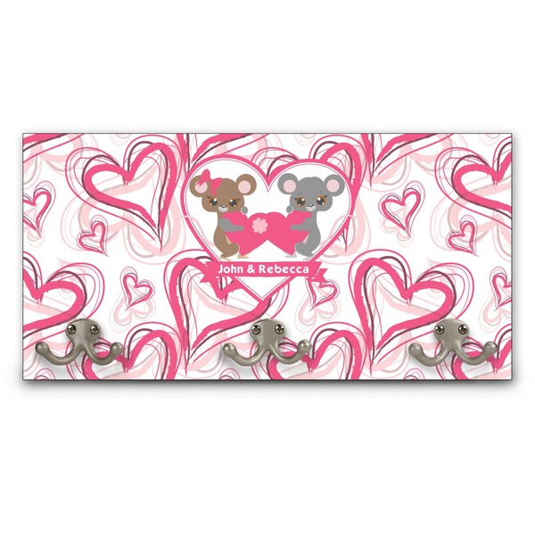 Custom Valentine's Day Wall Mounted Coat Rack (Personalized)