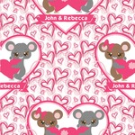 Valentine's Day Wallpaper & Surface Covering (Water Activated 24"x 24" Sample)