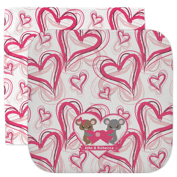 Custom Valentine's Day Facecloth / Wash Cloth (Personalized)