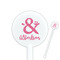 Valentine's Day 5.5" Round Plastic Stir Sticks - White - Single Sided (Personalized)