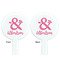 Valentine's Day White Plastic 7" Stir Stick - Double Sided - Round - Front & Back