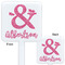 Valentine's Day White Plastic Stir Stick - Double Sided - Approval