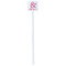 Valentine's Day White Plastic Stir Stick - Double Sided - Square - Single Stick
