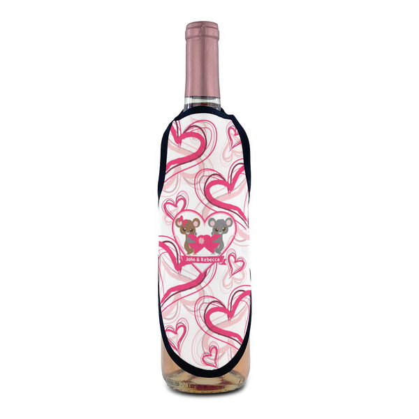 Valentine's Day Wine Bottle Apron - IN CONTEXT