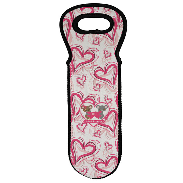Custom Valentine's Day Wine Tote Bag (Personalized)