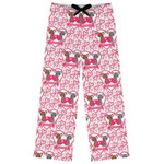 Valentine's Day Womens Pajama Pants - M (Personalized)