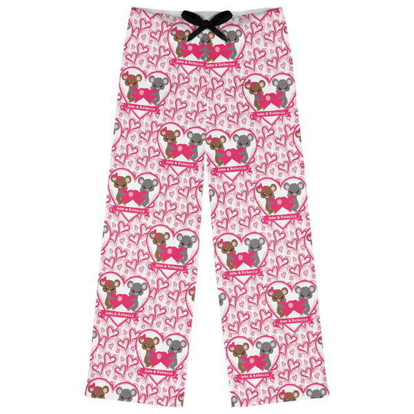 Custom Valentine's Day Womens Pajama Pants - XL (Personalized)